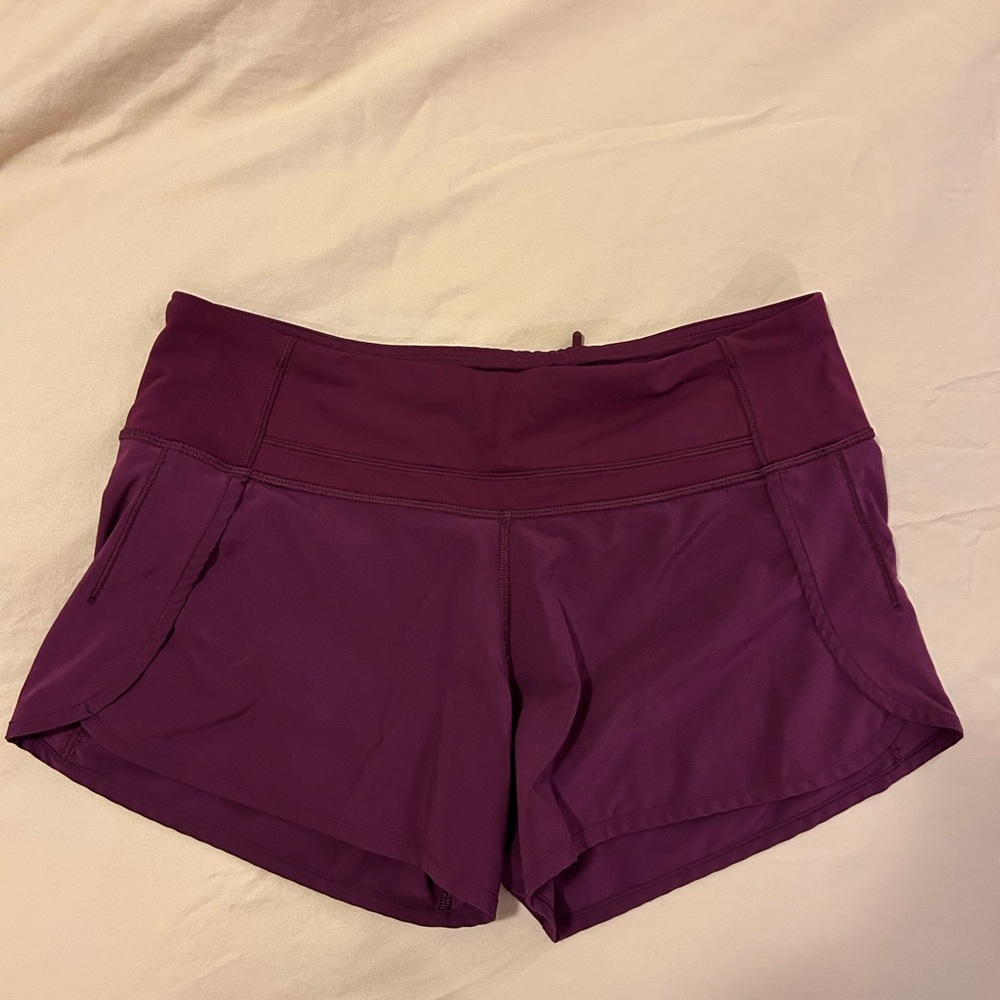Lululemon Athletica Purple Athletic Shorts